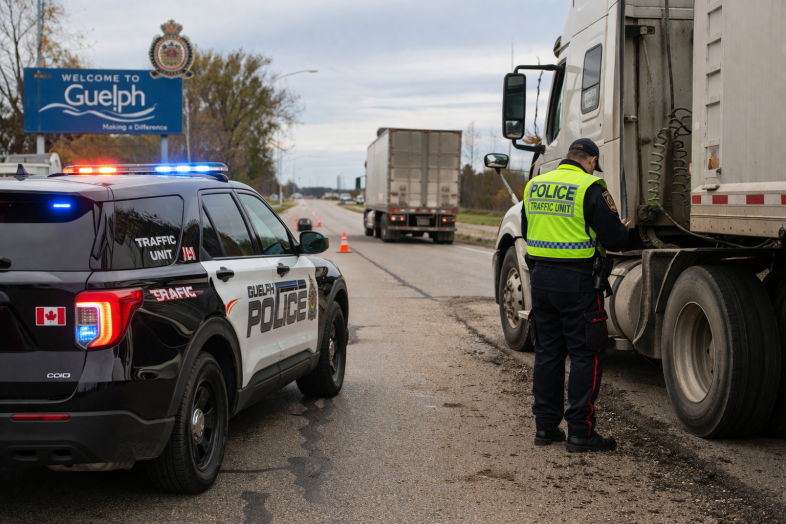 Faulty Trucks Ordered Off Road After Guelph Traffic Unit Inspections
